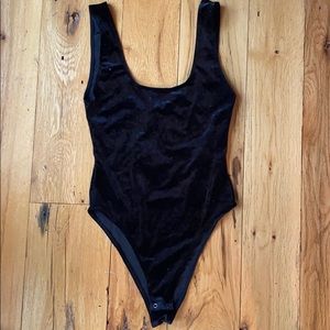 Forever 21 Velvet Bodysuit